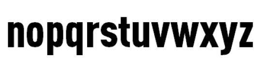 FF DIN Pro Condensed Black Font LOWERCASE