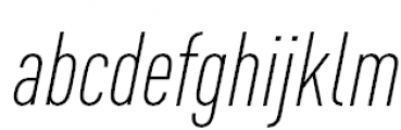 FF DIN Pro Condensed Light Italic FONT