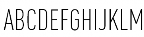 FF DIN Pro Condensed Light Font UPPERCASE
