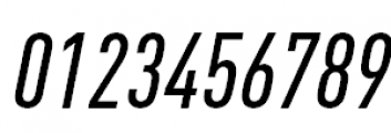 FF DIN Pro Condensed Medium Italic Font OTHER CHARS