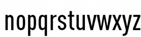FF DIN Pro Condensed Medium Font LOWERCASE