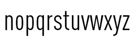 FF DIN Pro Condensed Regular Font LOWERCASE