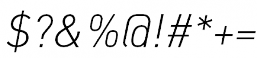 FF DIN Pro Light Italic Font OTHER CHARS