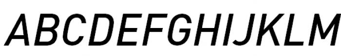 FF DIN Pro Medium Italic Font UPPERCASE
