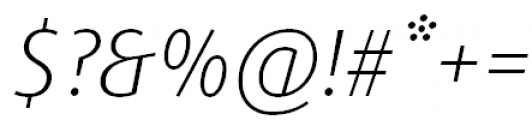 FF Dax Offc Pro Light Italic Font OTHER CHARS