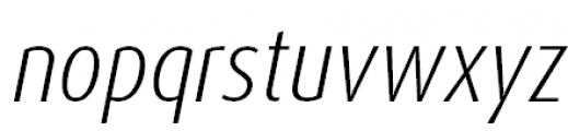 FF Dax Pro Condensed Light Italic Font LOWERCASE