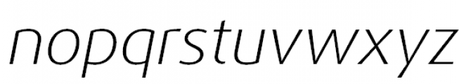 FF Dax Pro Wide Light Italic Font LOWERCASE