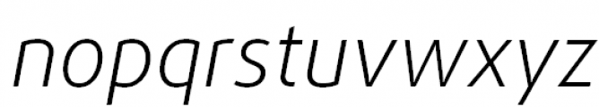 FF Daxline Offc Pro Light Italic Font LOWERCASE
