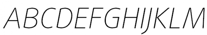 FF Daxline Pro Thin Italic Font UPPERCASE