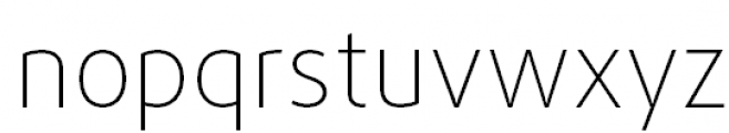 FF Daxline Pro Thin Font LOWERCASE