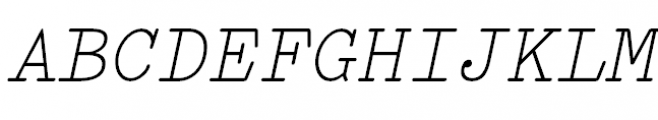 FF Elementa Pro Italic Font UPPERCASE