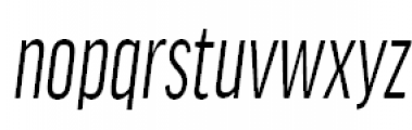 FF Good Headline Offc Pro Compressed Italic Font LOWERCASE