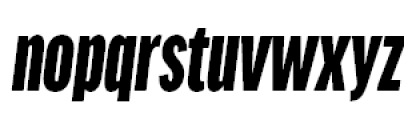 FF Good Headline Offc Pro Compressed Ultra Italic Font LOWERCASE