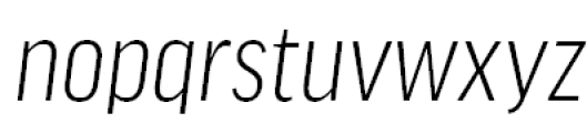 FF Good Headline Offc Pro Condensed Light Italic Font LOWERCASE