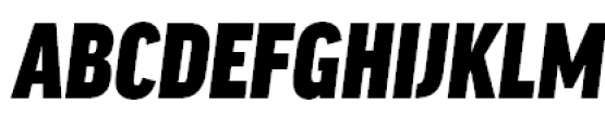 FF Good Headline Offc Pro Condensed Ultra Italic Font UPPERCASE