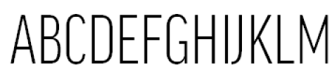 FF Good Headline Offc Pro Extra Condensed Light Font UPPERCASE