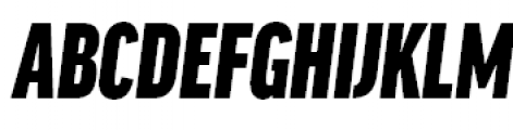 FF Good Headline Offc Pro Extra Condensed Ultra italic Font UPPERCASE