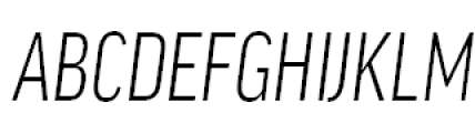FF Good Headline Offc Pro SC Extra Condensed Light Italic FONT