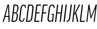 FF Good Headline Pro Compressed Italic Font UPPERCASE