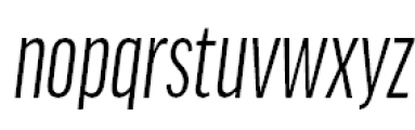 FF Good Headline Pro Compressed Italic Font LOWERCASE
