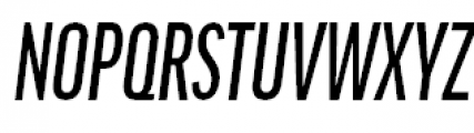 FF Good Headline Pro Compressed Medium Italic Font UPPERCASE