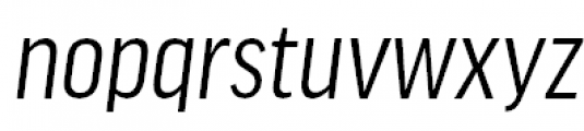 FF Good Headline Pro Condensed Italic Font LOWERCASE