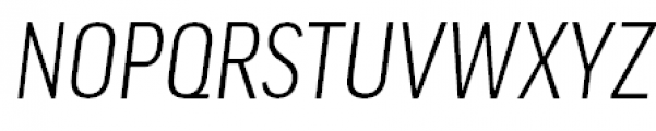 FF Good Headline Pro Condensed Light Italic Font UPPERCASE