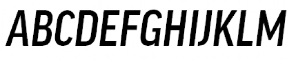 FF Good Headline Pro Condensed Medium Italic Font UPPERCASE