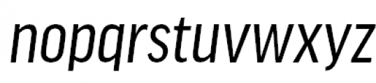 FF Good Headline Pro Condensed News Italic Font LOWERCASE