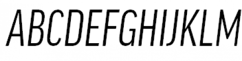 FF Good Headline Pro Extra Condensed Italic Font UPPERCASE