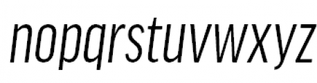 FF Good Headline Pro Extra Condensed Italic Font LOWERCASE