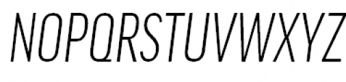 FF Good Headline Pro Extra Condensed Light Italic Font UPPERCASE