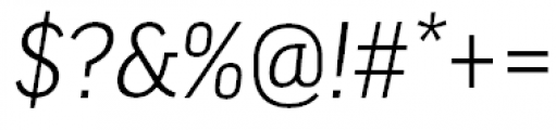 FF Good Headline Pro Light Italic Font OTHER CHARS