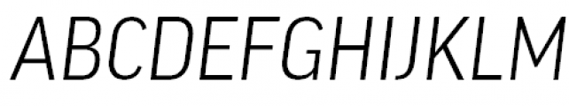 FF Good Headline Pro Narrow Light Italic Font UPPERCASE