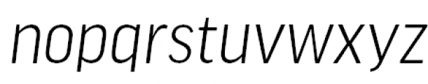 FF Good Headline Pro Narrow Light Italic Font LOWERCASE