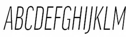 FF Good Offc Pro Compressed Light Italic Font UPPERCASE