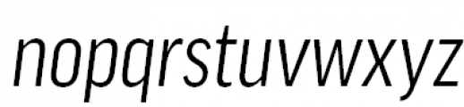 FF Good Offc Pro Condensed Italic Font LOWERCASE