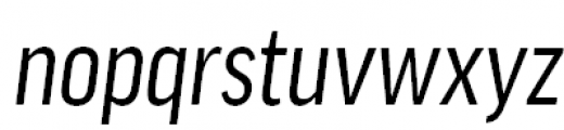 FF Good Offc Pro Condensed News Italic Font LOWERCASE