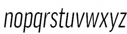 FF Good Offc Pro Extra Condensed Italic Font LOWERCASE