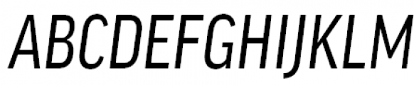 FF Good Offc Pro SC Condensed News Italic Font UPPERCASE