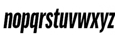 FF Good Pro Compressed Black Italic Font LOWERCASE