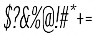 FF Good Pro Compressed Italic Font OTHER CHARS
