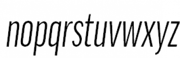 FF Good Pro Compressed Italic Font LOWERCASE