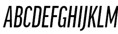 FF Good Pro Compressed Medium Italic Font UPPERCASE