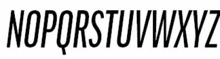 FF Good Pro Compressed Medium Italic Font UPPERCASE
