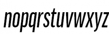 FF Good Pro Compressed Medium Italic Font LOWERCASE