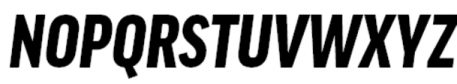 FF Good Pro Condensed Black Italic Font UPPERCASE