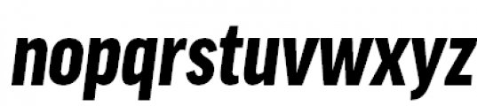 FF Good Pro Condensed Black Italic Font LOWERCASE