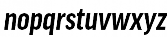 FF Good Pro Condensed Bold Italic Font LOWERCASE