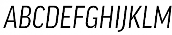 FF Good Pro Condensed Italic Font UPPERCASE